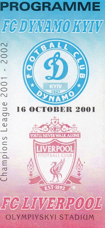 Unofficial Match programme